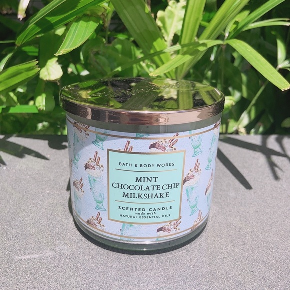 BBW Mint Chocolate chip Milkshake candle bundle - Picture 2 of 9